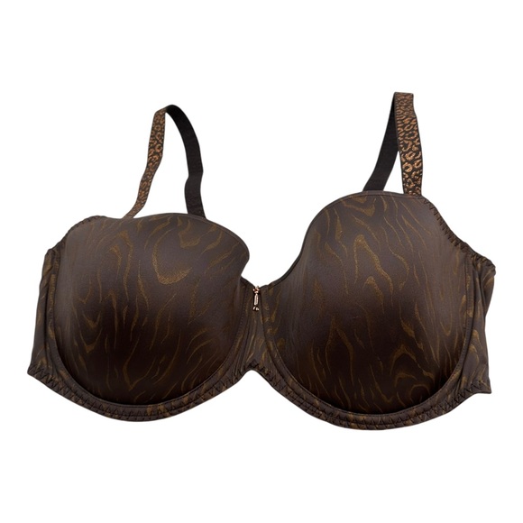 Prima Donna Twist | Penn Station Balcony Bra Brown Zebra Size 40E - Picture 3 of 11